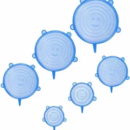 ablue clipper VVI®-940-BG-Safety Silicone Stretch Dishwasher Microwave and Freezer Safe Lids 8 inch Lid Set, Pack of 6-picture-26