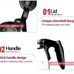 ravri trader 1 L Glass Kettle Jug image 3