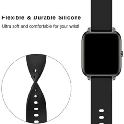 ADAMO Silicone strap all smartwatch and analog wristwatch(compatible watch in picture) 22 mm Silicone Watch Strap image 3