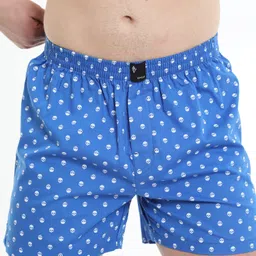 sprng Printed Men Light Blue, White, Black Boxer Shorts-picture-28
