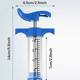 biogain lifesciences 20ml Reuseable Feeding Syringe | Transparent | Thread Lock Pet Nursing Kit image 2