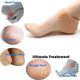 kirmesh fashion Silicon Heel Protector For Heel Pain Relief And Toe Protector (Reusable) Heel Support image 4