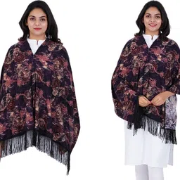 aguila Premium Soft Warm Printed Feeding shawl Feeding Cloak image 2