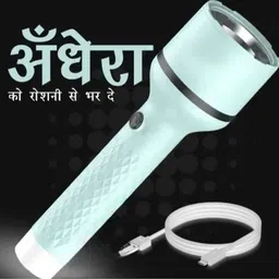 cozyfox Portable Rechargeable Torch with 4 Mode Light Type C Fast Charging 1 hrs Torch Emergency Light-picture-23