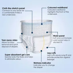 karein Classic Pant Style Adult Diapers - L image 5