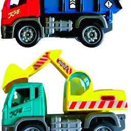 rvanco Unbreakable Friction Powered Dump Truck & Excavator Trucks for Kids-picture-26