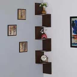 efa handicrafts Wooden Wall Shelf image 3