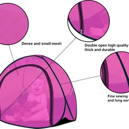 bergojewels Polyester Adults Washable Kids Baby Mosquito Net with base Mosquito Net Polyester Washable Kids Mosquito Net image 4