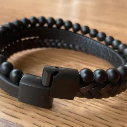 karishma kreations Leather Bracelet image 2