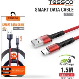 3IdeaTechnology Patch Cable 1 m (Tessco GU-339) Smart Data Cable C-Type-Red Color image 4