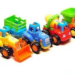 razz bazz Construction Toy Play Set|Excavator, Dumper, Cement Mixer & Tractor Trolly-192-picture-39