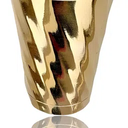 dhanvantari (Pack of 6) Premium Gift Set – Handcrafted Bronze Glasses (⚖️- 400 GM each Glass) Glass Set Water/Juice Glass image 2