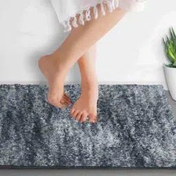 Grey Polyester 60 x 24 Inches Machine Made Floor Runner by Luxe Home International-picture-32