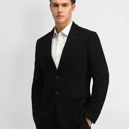 arrow Men Solid Single Breasted Formal Blazer image 5