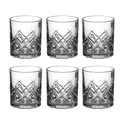 ceradeco Triangle Cut 220Ml Transparent Glass (Set Of 6 ) Every Day Glasses image 2