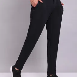 silkgrid Men Printed Black, Grey Track Pants image 2