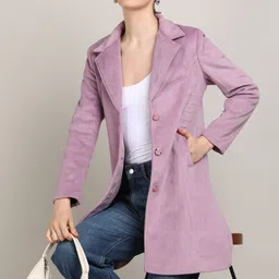 razimen tweed Solid Coat For Women image 5