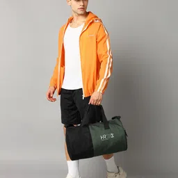 hrx by hrithik roshan 30 L Gym Duffel Bag - gym travel duffle bag for men & women - Green, Black image 5