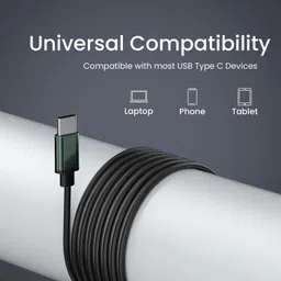 portronics Tune C Type C Earphone with mic, In-Line Controls, 1.2M Tangle Free Wired Headset image 2