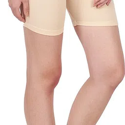 splash Pack of 2 Solid Women Black, Beige Cycling Shorts image 3