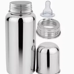 anicare Stainless Steel Baby Feeding Milk Nipple Bottle - 250 ml - 250 ml-picture-34