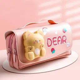 RECOMMENDED HOT SELLING TRENDING 3D ANIMAL DEAR SQUISHY THEME MADE FOR BOYS & GIRLS PENCIL CASE STATIONARY ORGANIZER BOX FOR SCHOOL CLASSES RP562 Art EVA Pencil Box-image-7