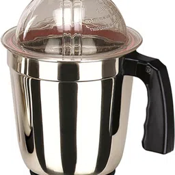 rotomix Stainless Steel Mixer Liquid Jar|Standard Mixer Jar|Kitchen Tools|Mixer Grinder Liquid jar with lid 1000 ML (Steel Black) Mixer Juicer Jar image 1