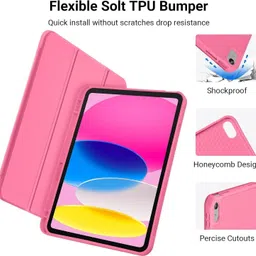 proelite Flip Cover for iPad (A16) 11th/10th Gen (2025/2022) [Left Side Pencil Holder] [Soft Flexible Case] image 4