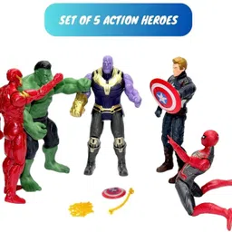 khyali Superheros Action Figure Toys|Set of 5 Avengers Figures Toys For Kids|K24-picture-23
