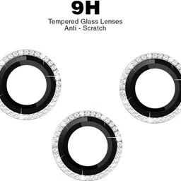 Oncraves Back Camera Lens Ring Guard Protector for vivo T3 5G | Diamond Camera Ring image 2