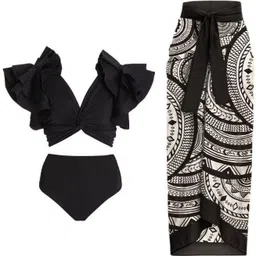 second skins Solid Women Black Swimsuit image 4