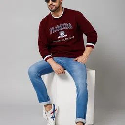 cantabil Men Full Sleeve Printed Sweatshirt image 4