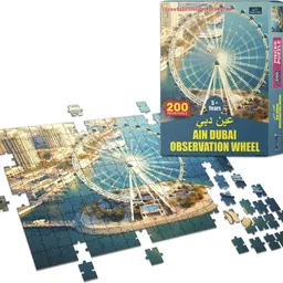 bookford Set of 3 Jigsaw Puzzles -Dubai Frame, Ain Dubai Observation Wheel & Dubai Marina image 3