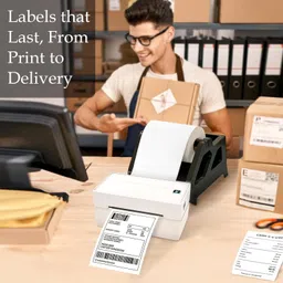 eversys Direct Thermal Label Stickers,4x6 Inch (100x150mm), 400 Labels Paper Paper Label image 3