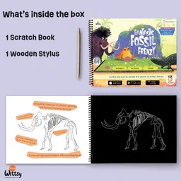 think wittsy Fantastic Fossil Frenzy AR Scratch Book image 3