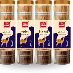 yog mantra Kasturi Premium Flora Jar Incense sticks(90gm)- Pack of 4 Kasturi-picture-21