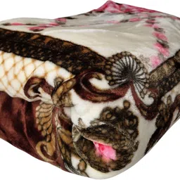 homiee Floral Single Sherpa Blanket for Heavy Winter image 1