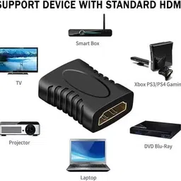 ALRITO HDMI Cable 0.02 m HDMI Extender Female to Female Jointer Coupler Adapter Extender PACK OF 1 image 3