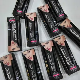 saucefin 3in1 Professional Long lasting Mascara, Liquid Eyeliner & Eyebrow Pencil (Black) 30 g image 3