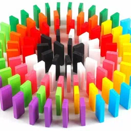 Dominoes Building Blocks Game Set for 3-8 Years Old Kids Boys & Girls ( 120 Piece )-image-50