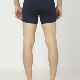 Black Panther Men's U- Front Swimming Trunk Solid Men Trunk Dark Blue Swimsuit image 2