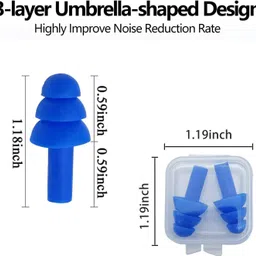 mapperz Soft Silicone Noise Reduction Ear Plugs for Sleeping | Meditation Ear Plug image 4