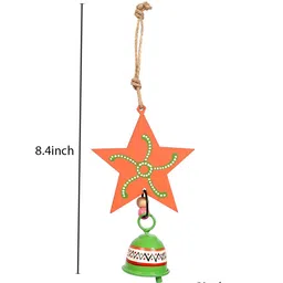 Basic Multicolour Wood & Metal Wind Chime by Aakriti Art Creations image 3