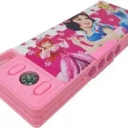 mahakal online store Barbie Password Protected Cartoon Printed Art Plastic Pencil Box-picture-27
