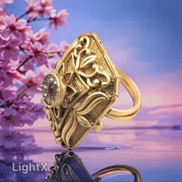 radhika creation Gold Plated Adjustable Cocktail Rings Alloy Ring image 5