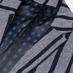 showoffff Men Striped Single Breasted Formal Blazer image 4