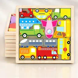 vhd Wooden Vehicle Puzzle Board for Kids – Educational Transport Toy TR148-picture-10