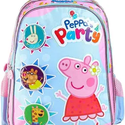 striders Peppa Pig Premium School Bag (FLIP) Perfect for Toddlers (Ages 3-5) Waterproof School Bag image 1