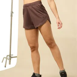 cult Solid Women Brown Sports Shorts-picture-27
