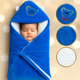 packerblanket Solid Single Hooded Baby Blanket for Heavy Winter image 2